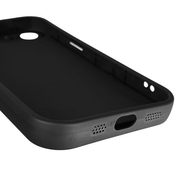 Чохол силіконовий Soft Touch з 3D принтом злого кота для Apple iPhone 16e чорний (Повний захист камери) 0047157 фото