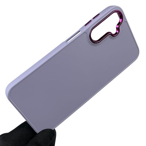 Чехол для Samsung Galaxy A24 (SM-A245F) с защитой на камеры с микрофиброй на самсунг а24 сиреневый 0012167 фото