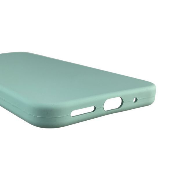 Чехол для Xiaomi Redmi 12 4G силиконовый с микрофиброй нескользящий на сяоми редми 12 4г бирюзовый 0032576 фото