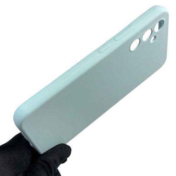 Чехол для Samsung Galaxy A34 5G (SM-A346E) силиконовый с микрофиброй нескользящий на самсунг а34 5г голубой 0031931 фото