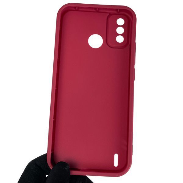 Чохол силіконовий Soft Touch для Tecno Spark 6 Go (KE5) бордовий (Повний захист камери) 0044301 фото