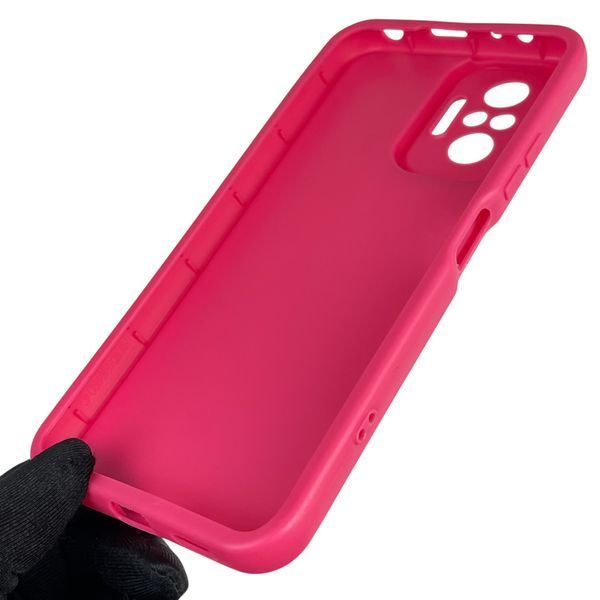 Чохол силіконовий оригінальний Soft Touch з 3D принтом злого кота для Xiaomi Redmi Note 10 Pro малиновий (Повний захист камери) 0046784 фото