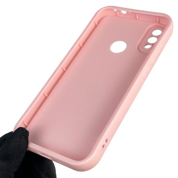 Чехол силиконовый оригинальный Soft Touch с 3D принтом злой котик для Xiaomi Redmi Note 7 розовый (Полная защита камеры) 0046884 фото