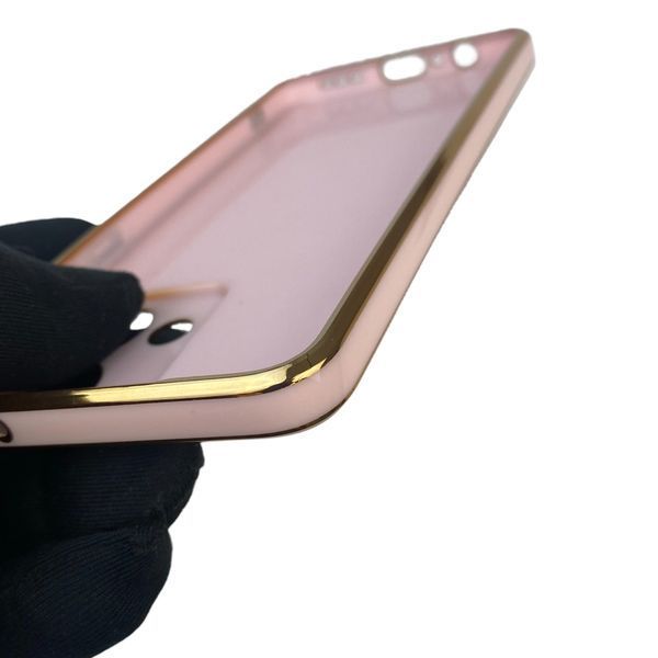 Чохол для Motorola Moto G84 (PAYM0011RS) з кільцем MagSafe із золотою окантовкою на моторола мото г84 пудровий gs1 0022169 фото
