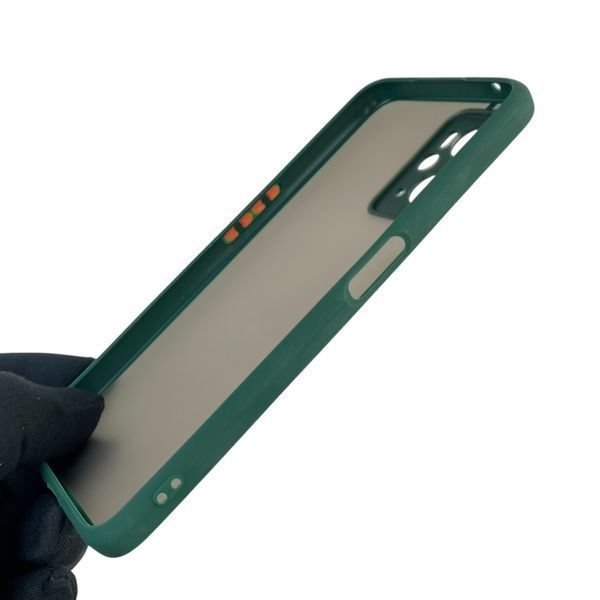 Чохол для телефона OPPO A76 з високими бортами із захистом камери на оппо а76 темно-зелений 0025933 фото