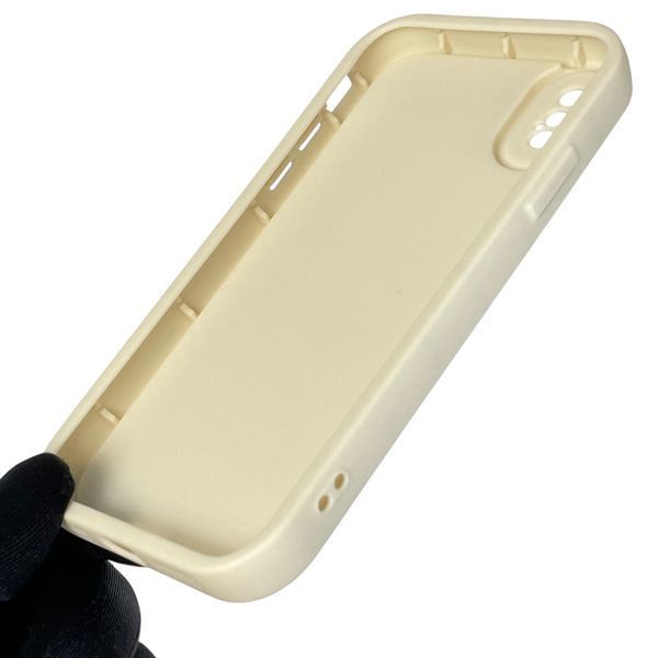 Чехол силиконовый оригинальный Soft Touch с 3D принтом смешного теда мишки для Apple iPhone X молочный (Полная защита камеры) 0048404 фото