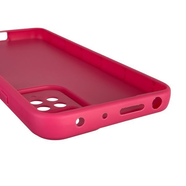Чехол силиконовый оригинальный Soft Touch с 3D принтом смешного теда мишки для Xiaomi Redmi Note 12 Pro малиновый (Полная защита камеры) 0049006 фото