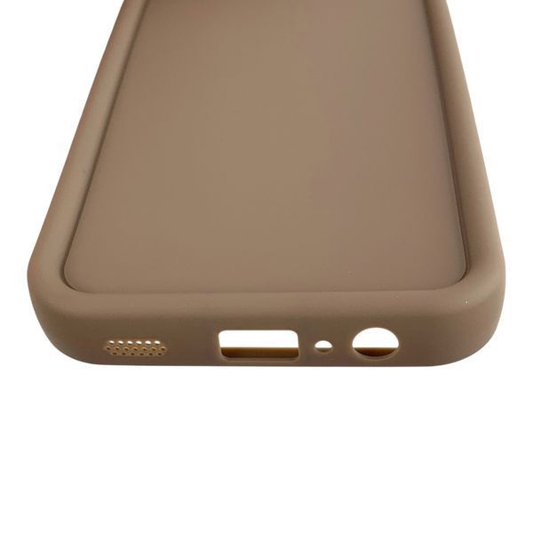 Чехол силиконовый Soft Touch для Samsung Galaxy A02 коричневый (Полная защита камеры) 0053939 фото