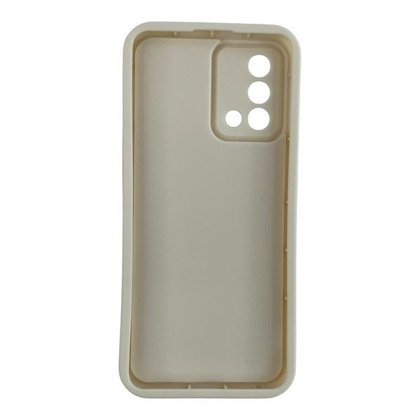 Чохол силіконовий Soft Touch з 3D принтом для Oppo A74 4G молочний (Повний захист камери) 0057488 фото