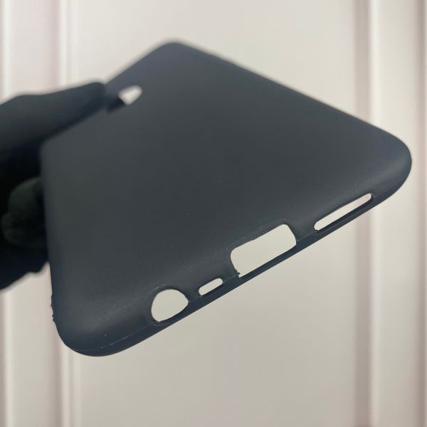 Чехол для OPPO A5s однотонный матовый силиконовый на оппо а5с чёрный 0000166 фото