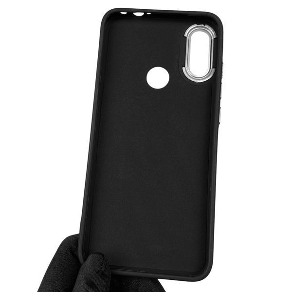 Чохол для Xiaomi Redmi Note 7 протиударний з високими бортами з мікрофіброю на сяомі редмі нот 7 чорний 0002273 фото