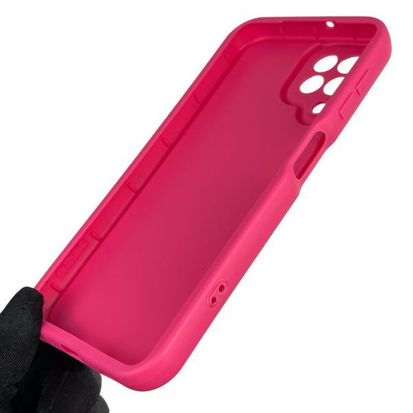 Чехол силиконовый оригинальный Soft Touch с 3D принтом мема сибу для Samsung Galaxy M32 4G (SM-M325F) малиновый (Полная защита камеры) 0047519 фото