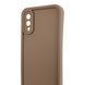 Чехол силиконовый Soft Touch для Samsung Galaxy A02 коричневый (Полная защита камеры) 0053939 фото 4
