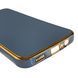 Чехол для Samsung Galaxy M14 5G SM-M146 глянцевый с золотой окантовкой с защитой камеры на самсунг м14 синий 0000016 фото 5