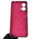 Чехол для Motorola Moto G04s силиконовый с микрофиброй нескользящий на моторола г04с бордовый 0031747 фото 4