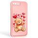 Чехол силиконовый Soft Touch с 3D принтом милый мишка для Apple iPhone 8 Plus розовый (Полная защита камеры) 0045039 фото 1