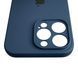Чохол Silicone Case для Apple iPhone 15 Pro Max темно-синій (soft touch, кільця камери, мікрофібра) 0073814 фото 5