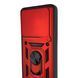 Чехол противоударный для Xiaomi Redmi 13 с магнитной пластиной со шторкой на камере красный 0050859 фото 6