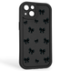 Чехол силиконовый Soft Touch с 3D принтом для Apple iPhone 13 черный (Полная защита камеры) 0040239 фото 1