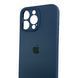 Чохол Silicone Case для Apple iPhone 15 Pro Max темно-синій (soft touch, кільця камери, мікрофібра) 0073814 фото 4
