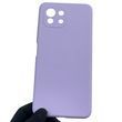 Чехол для Xiaomi Mi 11 Lite силиконовый с микрофиброй нескользящий на сяоми ми 11 лайт сиреневый