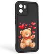 Чохол силіконовий оригінальний Soft Touch з 3D принтом милий ведмедик для Xiaomi Redmi A2 чорний (Повний захист камери)