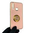 Чохол для Vivo Y11 з кільцем-підставкою із золотою окантовкою на віво у11 пудровий gs1 0020737 фото