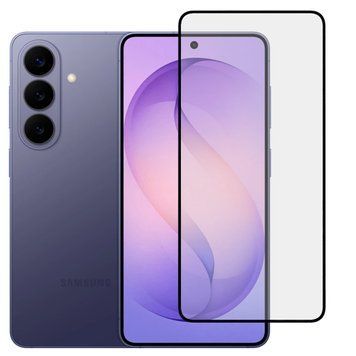 Защитное стекло для телефона Samsung Galaxy S26 противоударное на весь экран прозрачное с черной рамкой 0053813 фото