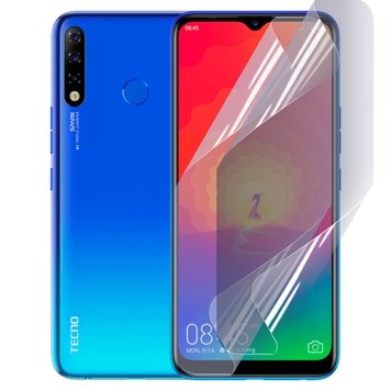 Плівка гідрогелева для Tecno Spark 4 глянцева протиударна на техно спарк 4 прозора 0035182 фото