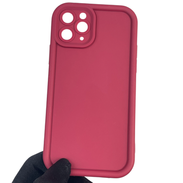 Чехол силиконовый Soft Touch для Apple iPhone 11 Pro бордовый (Полная защита камеры) 0039339 фото