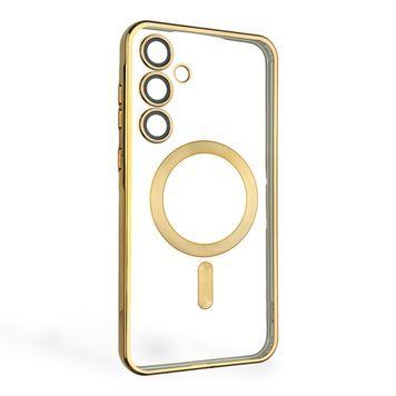Чохол для Samsung Galaxy A35 5G (SM-A356B) з лінзами на камері з MagSafe на самсунг а35 5г золотий 0034461 фото