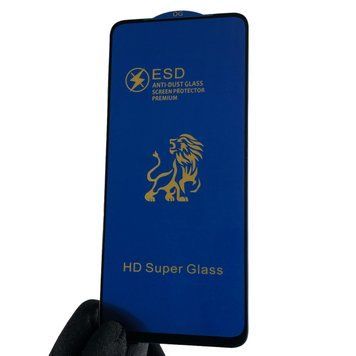Захисне скло 5D Lion для телефона Samsung Galaxy M11 SM-M115 протиударне повноекранное на самсунг м11 чорне 0001736 фото