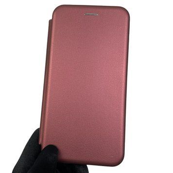Чехол-книжка для OPPO A12 с подставкой на оппо а12 бордовая 0002152 фото