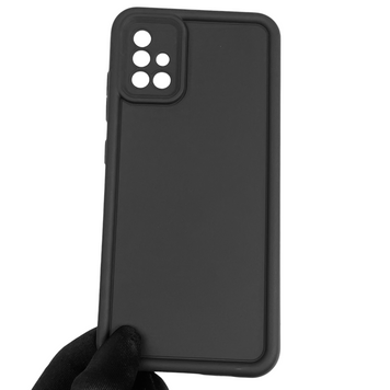Чохол силіконовий Soft Touch для Samsung Galaxy A51 (SM-A515F) чорний (Повний захист камери) 0039673 фото
