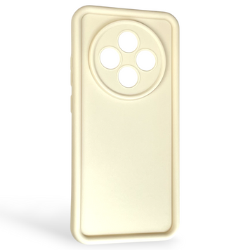 Чехол силиконовый Soft Touch для Oppo Reno 12F молочный (Полная защита камеры) 0044284 фото