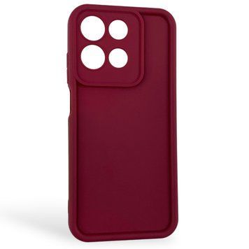 Чехол силиконовый Soft Touch для Motorola G15 бордовый (Полная защита камеры) 0054395 фото