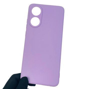 Чехол для OPPO A78 4G однотонный с квадратными гранями с защитой камеры на оппо а78 4г сиреневый 0001245 фото