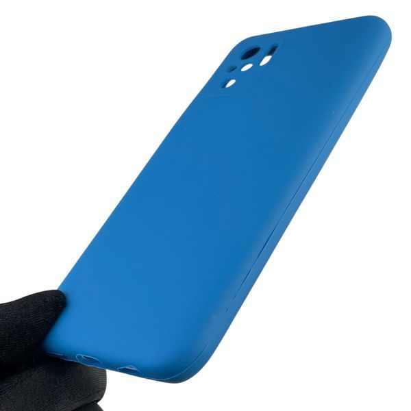 Чохол для Xiaomi POCO M5s силіконовий з мікрофіброю нековзний на сяомі поко м5с синій 0032491 фото