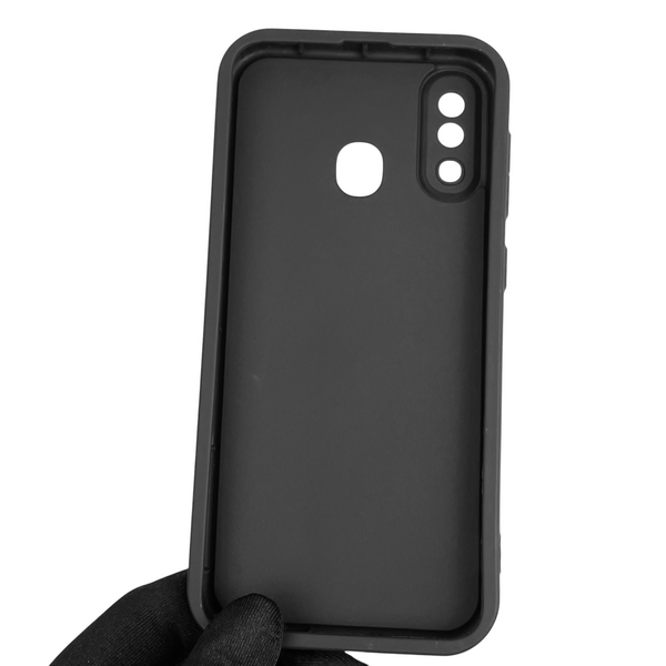 Чехол силиконовый Soft Touch для Samsung Galaxy A30 (SM-A305F) черный (Полная защита камеры) 0039569 фото