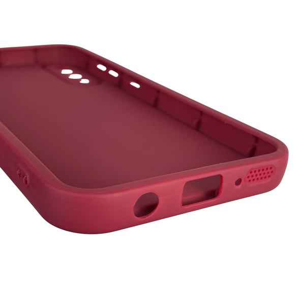 Чехол силиконовый Soft Touch с 3D принтом для Samsung Galaxy A50s (SM-A507F) бордовый (Полная защита камеры) 0040491 фото