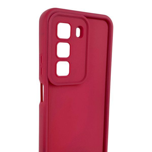Чехол силиконовый Soft Touch для Infinix Hot 50 (X6882) бордовый (Полная защита камеры) 0054452 фото