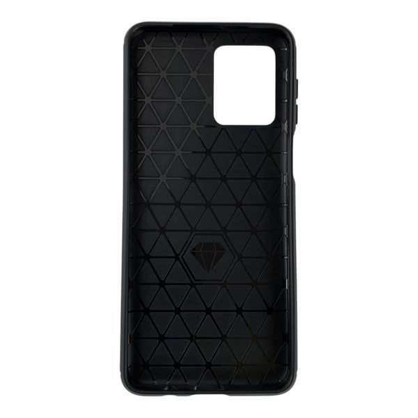 Чехол для телефона Motorola Moto G54 (PB0W0007RS) карбоновый противоударный с высокими бортами черный 0051908 фото