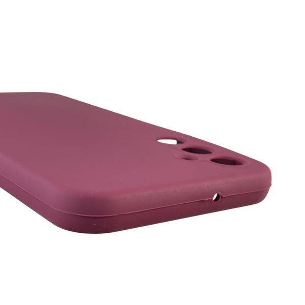 Чохол для Samsung Galaxy A24 (SM-A245F) силіконовий з мікрофіброю нековзний на самсунг а24 бордовий 0031881 фото