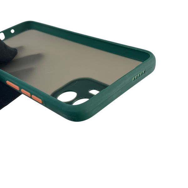 Чохол для телефона Xiaomi Redmi A1 з високими бортами із захистом камери на сяомі редмі а1 темно-зелений 0026229 фото