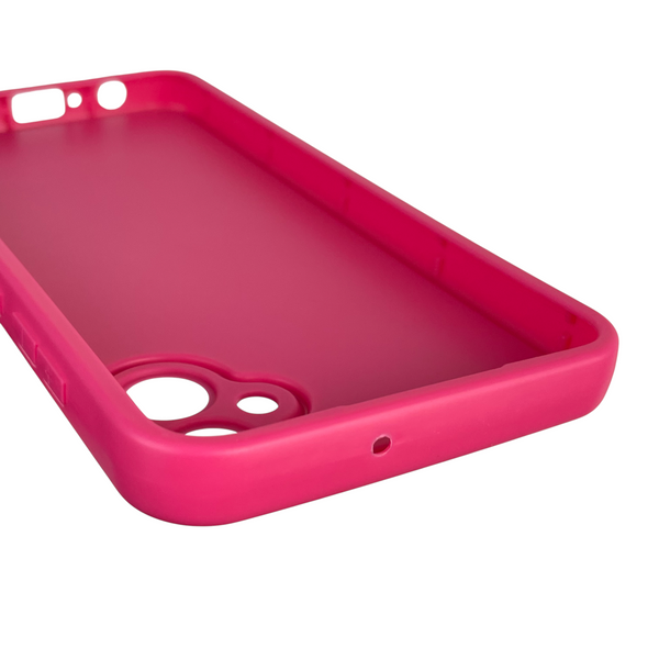 Чохол силіконовий Soft Touch з 3D принтом для Samsung Galaxy A05 (SM-A055) малиновий (Повний захист камери) 0040371 фото