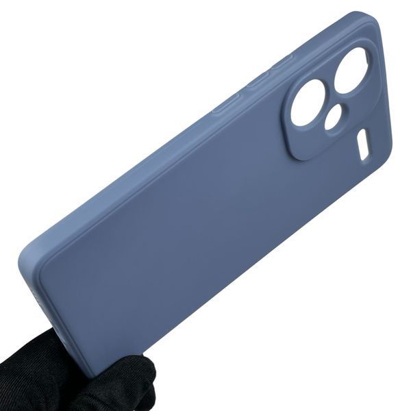 Чехол для Xiaomi Redmi Note 13 Pro Plus с квадратными гранями на сяоми редми нот 13 про плюс голубой 0012874 фото