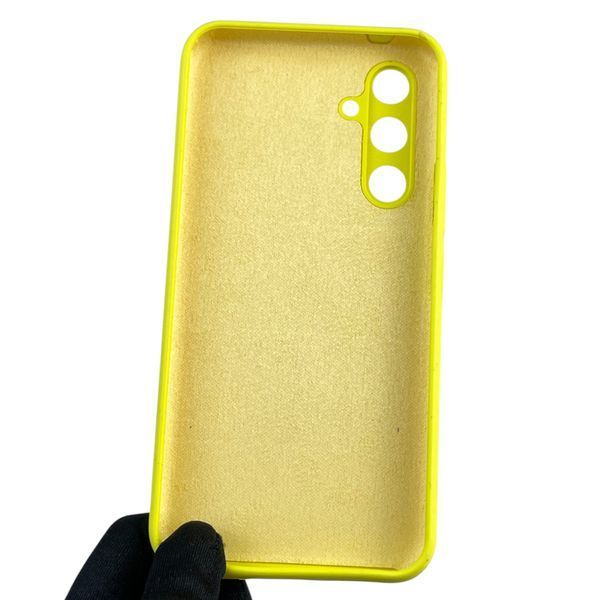 Чохол для Samsung Galaxy A54 5G (SM-A546E) силіконовий з мікрофіброю нековзний на самсунг а54 5г жовтий 0032061 фото