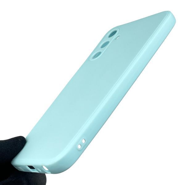 Чохол для Samsung Galaxy A24 (SM-A245F) з квадратними гранями із захистом камери на самсунг а24 бірюзовий 0012572 фото