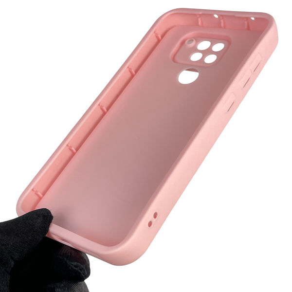 Чохол силіконовий Soft Touch з 3D принтом Майнкрафт для Xiaomi Redmi Note 9 рожевий (Повний захист камери) 0041675 фото