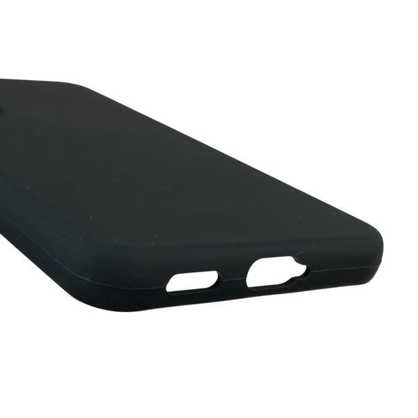 Чохол для Samsung Galaxy S22 (SM-S901B) силіконовий з мікрофіброю нековзний на самсунг с22 чорний 0032180 фото